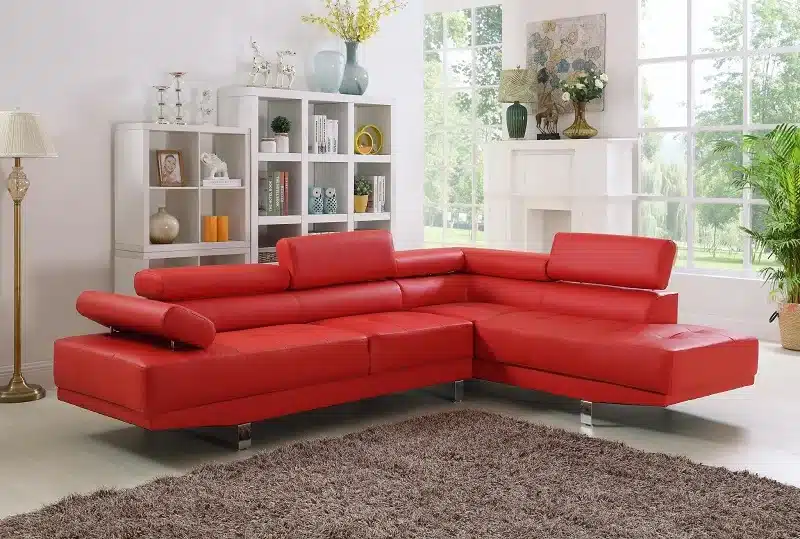 U7103 Red Sectional Todays Furniture Distributors